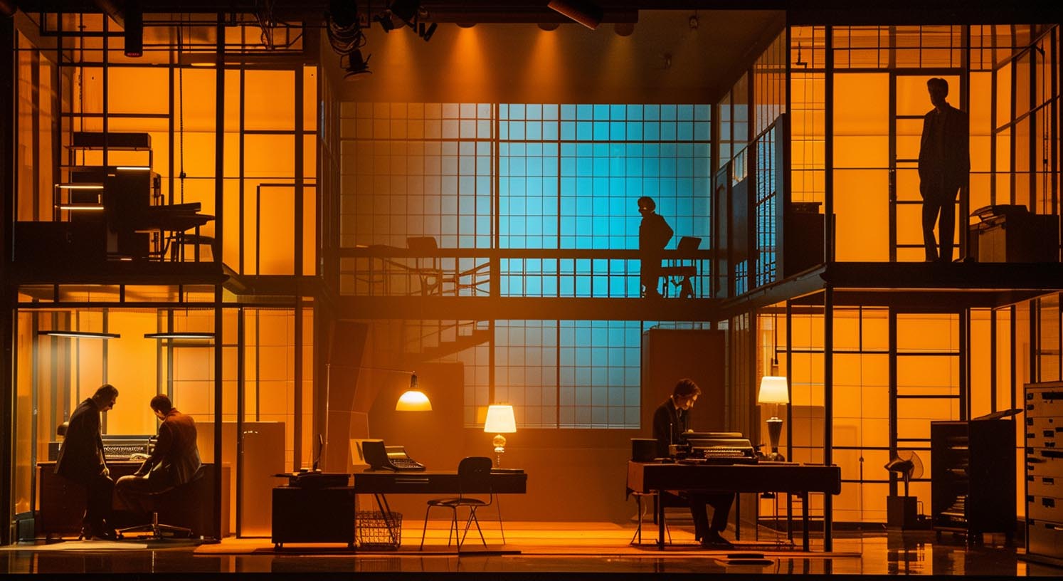 Studio realism staging concept